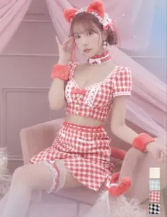 sugar ツイードキャットセットアップ 【コスプレ6点セット】　Sサイズのサムネイル