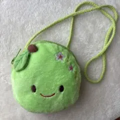 緑色のぬいぐるみポーチ　ポシェット