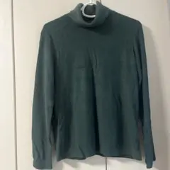 ユニクロ タートルネック ヒートテック グリーン