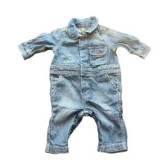 大人気ブランド！GAP ギャップ デニムロンパース 3-6month デニム