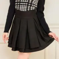 【apres jour】ハイウエストフレアスカパン ブラック