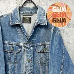 古着 90s◆Lee リー デニムジャケット インディゴブルー メンズXL