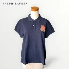 ラルフローレン✨USAワッペン ポロシャツ ネイビー S 刺繍ロゴ
