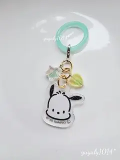 ♡サンリオ ポチャッコ アクリルアンブレラマーカーめじるしチャーム アクセ