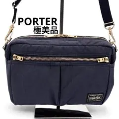 ポーター ドラフト ショルダーバッグ ネイビー ナイロン 和紙 男女兼用 多機能