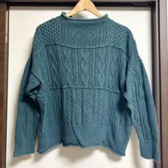 【匿名配送】 ニット グリーン Mサイズ