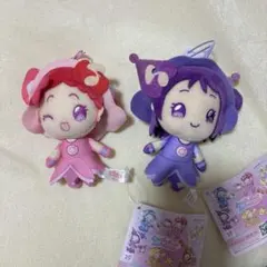おジャ魔女どれみ×サンリオキャラクターズ　マスコット　どれみ　おんぷ　2点セット