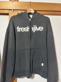 90s fresh jive フロントジッパー付きパーカー