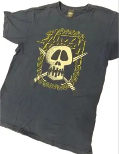 STUSSY ステューシー スカル クロスソード Tシャツ Mサイズ メキシコ製のサムネイル