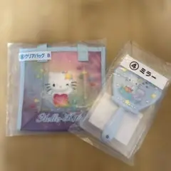 ハローキティ サンリオ当たりくじ キティ くじ クリアバッグ ミラー