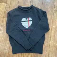 BURBERRY ブラック　ハート柄 セーター 140A