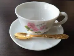 モロゾフ MOROZOFF ミニサイズ カップ＆ソーサー スプーン 花柄