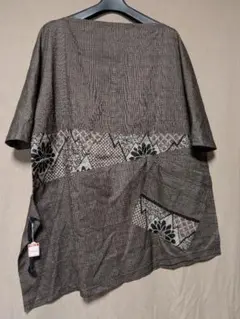 着物リメイク　チュニック　ブラウスゆったり