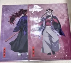 鬼滅の刃　アニプレックスオンラインくじ　クリアファイル　黒死牟　童磨　2枚