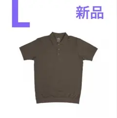 新品/CLUBHAUS RibbedHem Polo - Khaki L