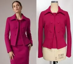 DIOR 2008SS ガリアーノ期 ウール 6ボタン ペプラムジャケットのサムネイル