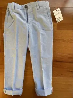 h&m きれいめパンツ　ブルー　115センチ