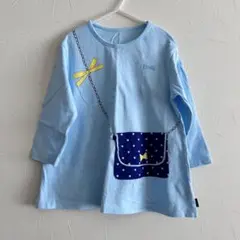水色 7分袖Tシャツ サイズ140