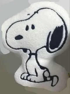 スヌーピーミュージアムTOKYO 限定　スヌーピー ソファークッション ボア生地