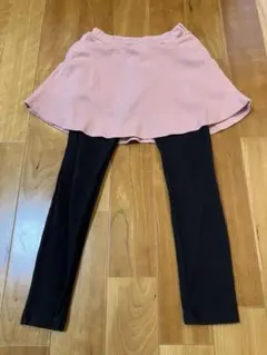 デビロック　スカッツ　130 スカート付きレギンス ピンク　ブラック