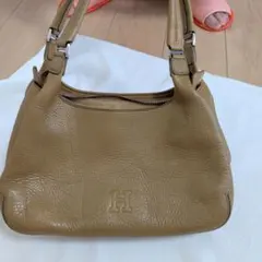 HIROFU トートバッグ レザー ブラウン マチ有 自立 ロゴ型押し - メルカリ