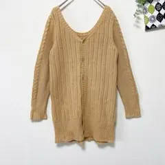 【ロペピクニック】 ニットカーディガン M相当 長袖 オレンジ系 キレカジ