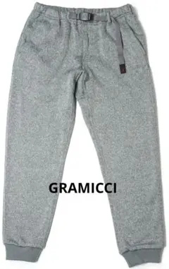 GRAMICCI ボンディングニット フリースナローリブパンツ【M】グレー