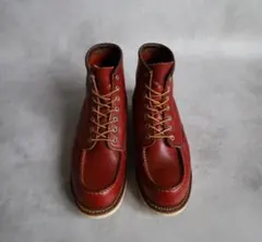 良品 80s 8EE 青タグ】ラッセルモカシン サファリ ワークブーツ レザー 