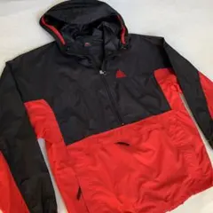 90s NIKE ACG ナイキ ナイロン アノラック ジャケット 黒/赤　Ｍ