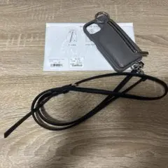 ajew iPhone15 スマホケースショルダー　グレー