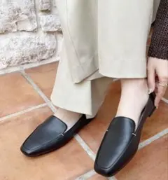 【美品】メタル アクセント オペラシューズ /R-4011 ローファー パンプス