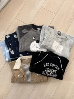 ロンパース　9着　　70cmくらい　　おまとめ　足付きあり