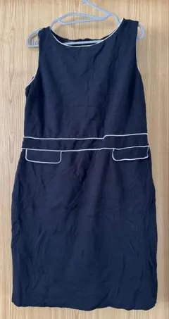 TALBOTS ノースリーブ 黒 ワンピース 16