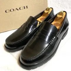✨未使用✨　コーチ コインローファー　黒26.5