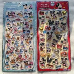 ミッキー＆フレンズ ミッキー　プチドロップステッカー ２点セット(正規品)