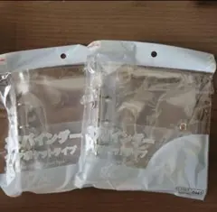 ダイソー 3穴バインダー クリアポケットタイプ B7 2個セット シール帳