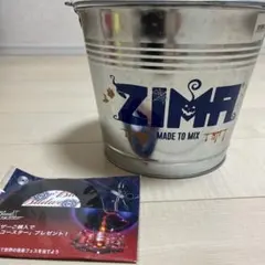 ZIMAバケツ缶　バドワイザーレコードコースター