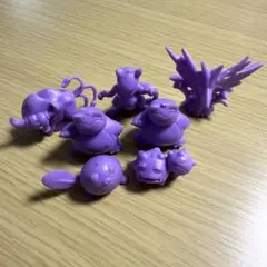 ポケモン ミニ フィギュア パープル 7体セット
