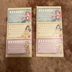 ディズニー プリンセス宛名描きシール