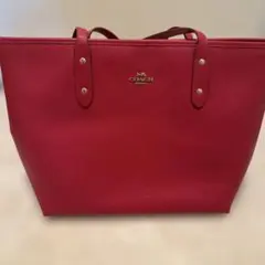 COACH レッド トートバッグ
