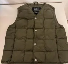 TAION カーキ 中綿ベスト キルティング キッズベスト　サイズ：110cm