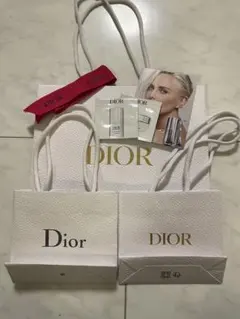 Dior ショップ袋 2個とサンプルセット