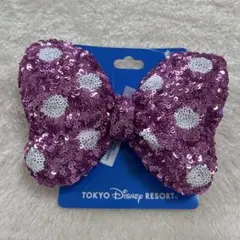 東京ディズニーリゾート リボン ヘアゴム ヘアポニー ピンク ミニー