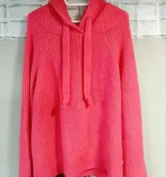 Abercrombie＆Fitch ニット プルオーバー フード付き ビビット