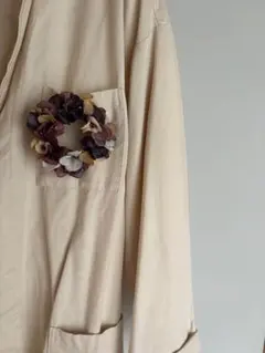 リース型コサージュ ハンドメイド