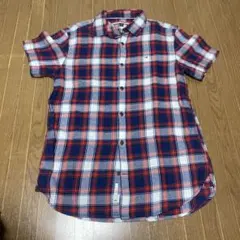 TOMMY HILFIGER 半袖チェックシャツ Lサイズのサムネイル