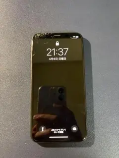 Apple iPhone Xs スペースグレー 画面ひび割れあり