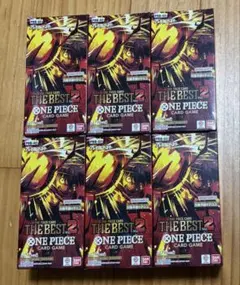 ワンピースカード　THE BEST2 未開封 テープ付きBOX 6個