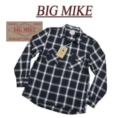 BIG MIKE ライトネルシャツ チェック柄 黒緑白　XLのサムネイル