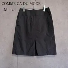 COMME CA DU MODE スカート M グレー シルク混 膝丈 通勤のサムネイル